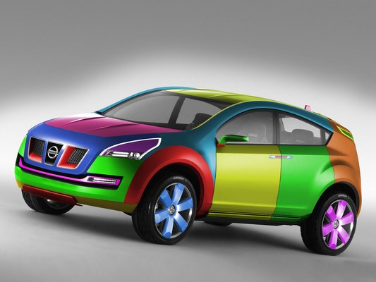 رنگ در طراحی روی بدنه وسایل نقلیه