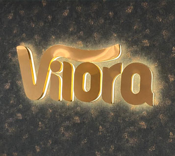 ساخت تابلوی لوگوی داخلی شرکت ویلورا پروتئین پارس